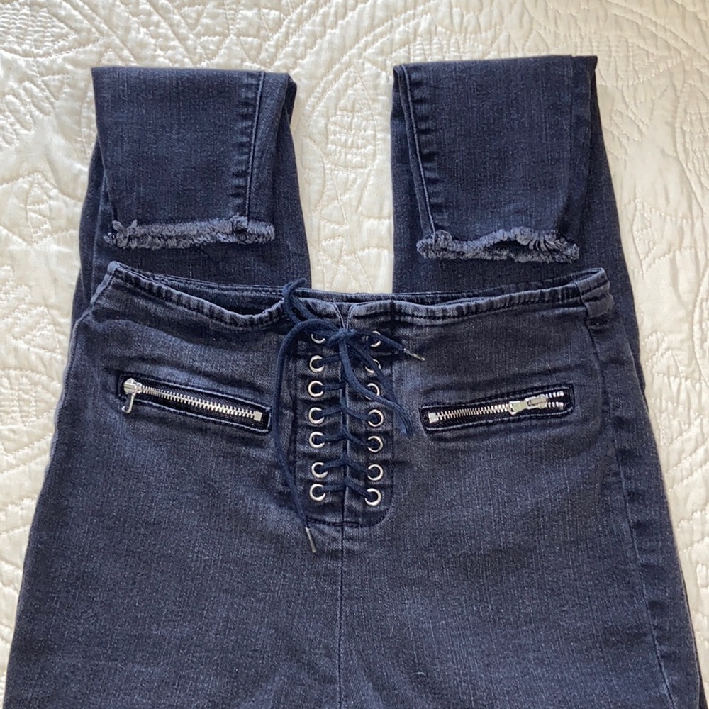 Edgy black jeans!!!